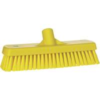 Brosse &agrave; r&eacute;curer pour planchers et murs, Crins Ferme, 12", Polyester, Jaune Equipex