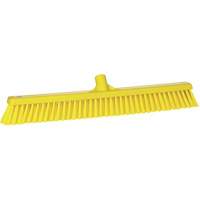Balai-brosse &agrave; soies combin&eacute;es, Crins Cors&eacute;/Fin, 24", Polyester, Jaune Equipex