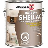 Zinsser&reg; Bulls Eye&reg; Shellac Sealer, Amber, 3.7 L Equipex