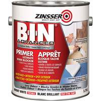 B-I-N&reg; Advanced Synthetic Shellac Based Primer, 3.78 L, Gallon, Tintable Bright White Equipex