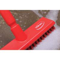 Brosse lave-pont aliment&eacute;e en eau, Crins Extra-ferme, 10-3/4", Polyester, Vert Equipex