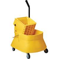 Champ Bucket & Wringer Combo, Side Press, 7.5 US Gal. (30 Quarts), Yellow Equipex