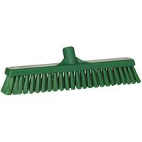 T&ecirc;te de balai-brosse &agrave; soies combin&eacute;es, Crins Cors&eacute;/Fin, 16-1/2", Polyester, Vert Equipex