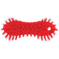 ColorCore Hand Brush, Stiff Bristles, 6" Long, Red Equipex
