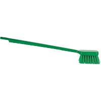 ColorCore Long Handle Brush, Stiff Bristles, 20" Long, Green Equipex
