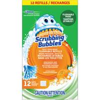 Recharge de tampons jetables dans les toilettes, pour la brosse pour cuvettes Scrubbing Bubbles Fresh Brush, Recharge Equipex