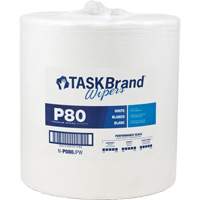 TaskBrand&reg; P80 Premium Series Wipers, Heavy-Duty, 13" L x 12" W Equipex