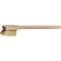 Long-Handle Pot Brush, 20" L, Tampico Bristles, Beige Equipex