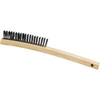 Brosse, Acier, 3 x 19 rangs de fils, Longueur 13-3/4" Equipex