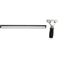 Raclette &agrave; fen&ecirc;tres avec manche, 14", Caoutchouc, Cadre Acier inoxydable Equipex