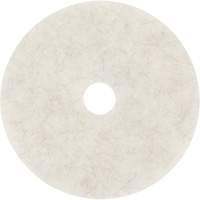 Natural Blend Pad, 17", Burnishing, White Equipex