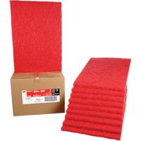 Carpet Bonnet Pad, 14" x 20", Buffing/Cleaning, Red Equipex