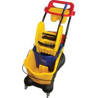 Multifunctional Mop Trolley, Down Press, 9.5 US Gal.(38 Quart), Yellow Equipex