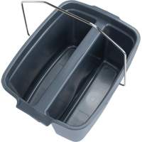 Dual Compartment Bucket, 4.75 US Gal. (19 qt.) Capacity, Grey Equipex