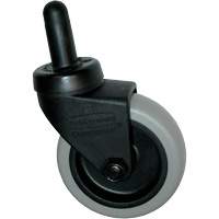 Roulette de rechange en plastique pour chariot &agrave; d&eacute;chets Equipex