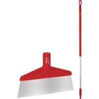 Grattoir &agrave; plancher avec manche, Rouge, 9-3/5" la x 55-9/10" lo Equipex