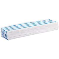 Disposable Mop Pad, Hook and Loop Style, Microfibre, 18" L x 4" W Equipex