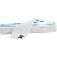 Disposable Mop Pad, Hook and Loop Style, Microfibre, 18" L x 4" W Equipex