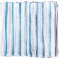 Disposable Single-Use Cloths, Microfibre, Blue/White Equipex