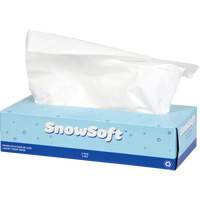 Papier-mouchoir de premi&egrave;re qualit&eacute; Snow Soft, 2 pli, 7,4" lo x 8,4" la, 100 feuilles/boîte Equipex