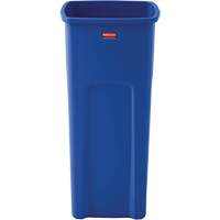 Conteneur de recyclage carr&eacute; Untouchable, Vrac, Plastique, 23 gal. US Equipex