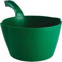 Round Bowl Scoop, Plastic, Green, 64 oz. Equipex