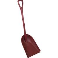 Pelle monobloc perceptible par d&eacute;tecteur de m&eacute;tal, Lame 13-3/4" x 17", Longueur de 42-1/2", Plastique, Rouge Equipex