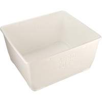Bac Aero-Tote avec vidange, Plastique, Blanc Equipex