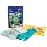 Trousse dintervention rapide pour d&eacute;versements de produits chimiques Hazwik, Mati&egrave;res dangereuses, Sac, Absorbance de 0,33 gal. US Equipex