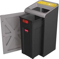 Conteneur pour d&eacute;chets de bidon Configure, Vrac/Bord de rue/De bureau, Acier, 23 gal. US Equipex