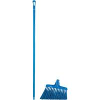 T&ecirc;te &agrave; balai en angle avec manche en m&eacute;tal, Crins Extra-ferme, 12", Polyester, Bleu Equipex
