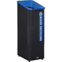 Bac de recyclage mixte Sustain, Vrac, Plastique, 15 gal. US Equipex