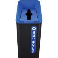 Bac de recyclage mixte Sustain, Vrac, Plastique, 15 gal. US Equipex