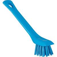 Brosse avec rebord grattoir, Soies Ferme, Longueur de 6", Bleu Equipex