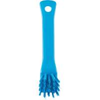 Brosse avec rebord grattoir, Soies Ferme, Longueur de 6", Bleu Equipex