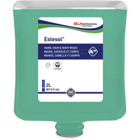 Estesol&reg; Hand, Hair and Body Cleaner, 2 L, Rain Forest, Plastic Cartridge Equipex