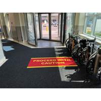 Tapis dentr&eacute;e Supreme Knob, Essuie-pieds/grattoir, 3-1/2' x 6' x 7/16", Charbon Equipex