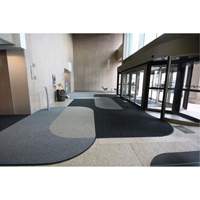 Tapis dentr&eacute;e Supreme Knob, Essuie-pieds/grattoir, 3-1/2' x 6' x 7/16", Charbon Equipex