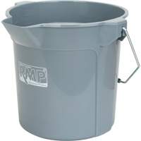 Round Bucket with Pouring Spout, 2.64 US Gal. (10.57 qt.) Capacity, Grey Equipex