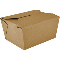 Kraft Take Out Food Containers, Corrugated, Rectangular Equipex