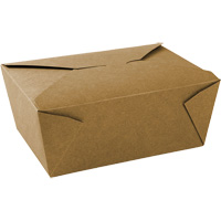 Kraft Take Out Food Containers, Corrugated, Rectangular Equipex