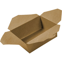Kraft Take Out Food Containers, Corrugated, Rectangular Equipex