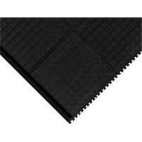 Hog Heaven&reg; Modular Tile 18"  - Corner, Corrugated, 3-1/3' x 3-1/3' x 3/4", Black, Nitrile Equipex