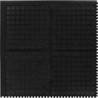 Tuile de centre modulaire Hog Heaven III Comfort, Ondul&eacute;, 3' x 3' x 3/4", Noir, Nitrile Equipex