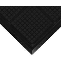 Hog Heaven&reg; Workstation Mat, Corrugated, 3-3/5' x 3-3/5' x 3/4", Black, Nitrile Equipex