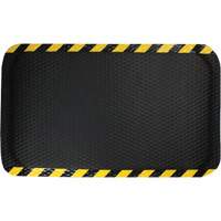 Tapis Hog Heaven, Losange, 3' x 5' x 5/8", Noir/Jaune, Nitrile Equipex