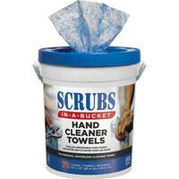 Hand Cleaner Towels, 72 Wipes, 12" x 10" Equipex