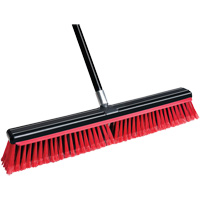 Squeegee Broom with Handle, 24", Medium, PVC Bristles Equipex