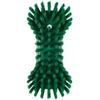 Hand Brush, Extra Stiff Bristles, 9-1/10" Long, Green Equipex