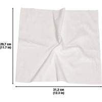 Chiffons lavables pour le nettoyage, Microfibre, Blanc Equipex